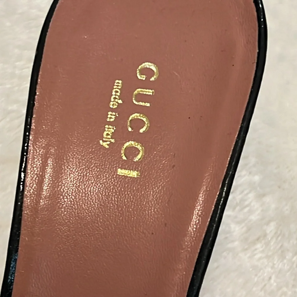 Gucci horsebit leather kitten heel sandals - Picture 3 of 5
